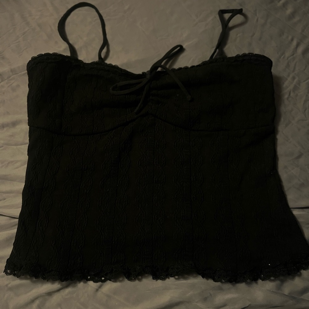 Aeropostale Black Lace Tank Top